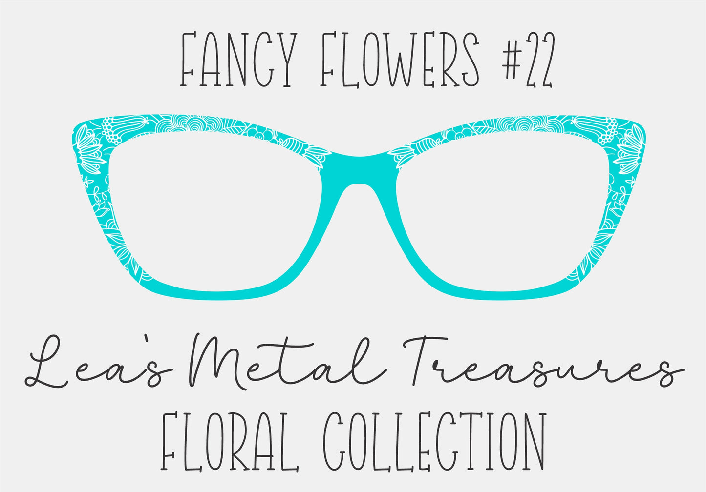 Fancy Flowers 22 Eyewear Frame Toppers COMES WITH MAGNETS