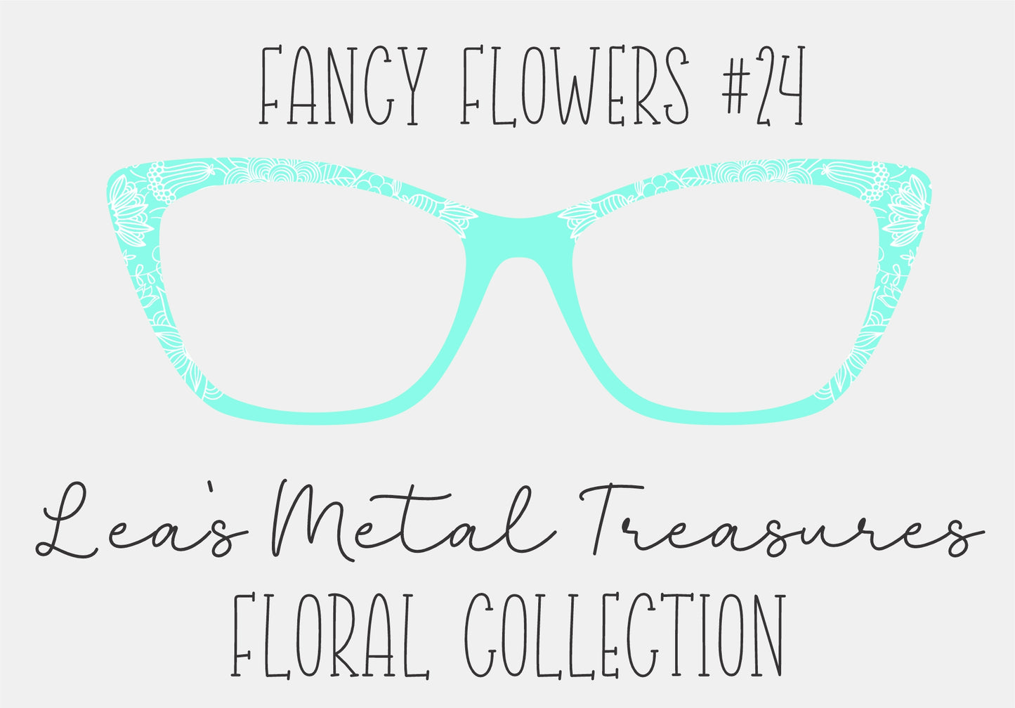 Fancy Flowers 24 Eyewear Frame Toppers COMES WITH MAGNETS