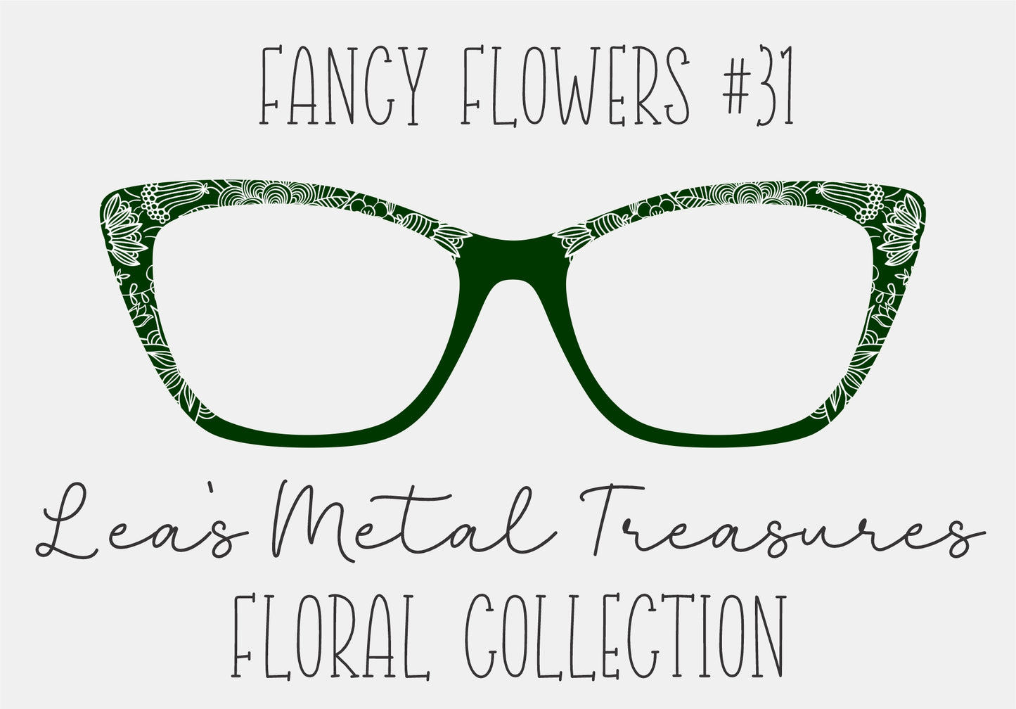 Fancy Flowers 31 Eyewear Frame Toppers COMES WITH MAGNETS