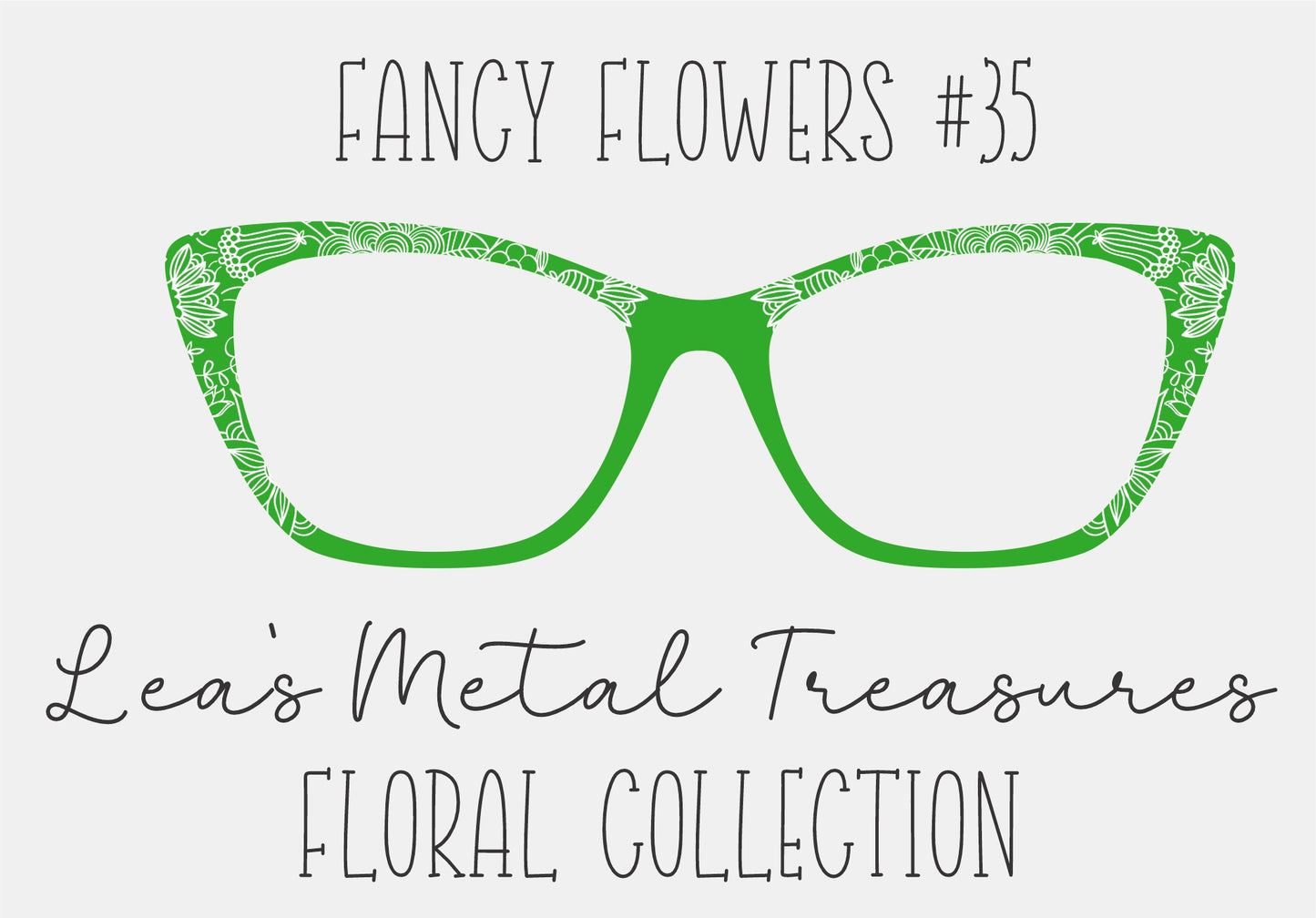 Fancy Flowers 35 Eyewear Frame Toppers COMES WITH MAGNETS