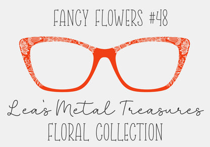 Fancy Flowers 48 Eyewear Frame Toppers COMES WITH MAGNETS