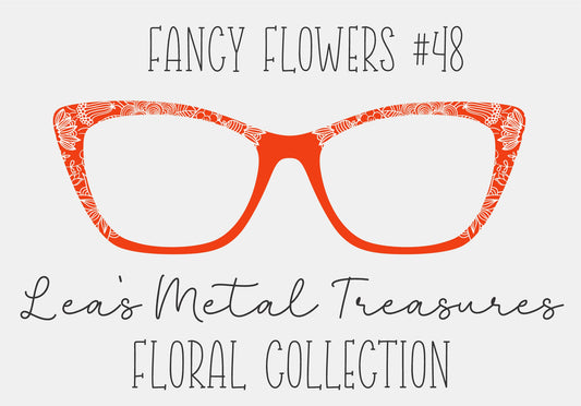 Fancy Flowers 48 Eyewear Frame Toppers COMES WITH MAGNETS