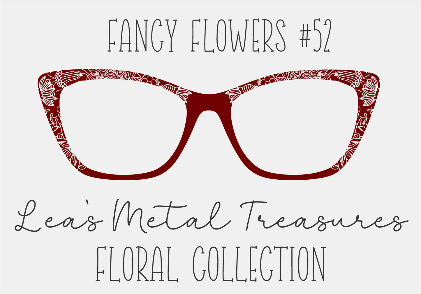 Fancy Flowers 52 Eyewear Frame Toppers COMES WITH MAGNETS