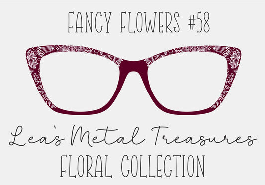 Fancy Flowers 58 Eyewear Frame Toppers COMES WITH MAGNETS