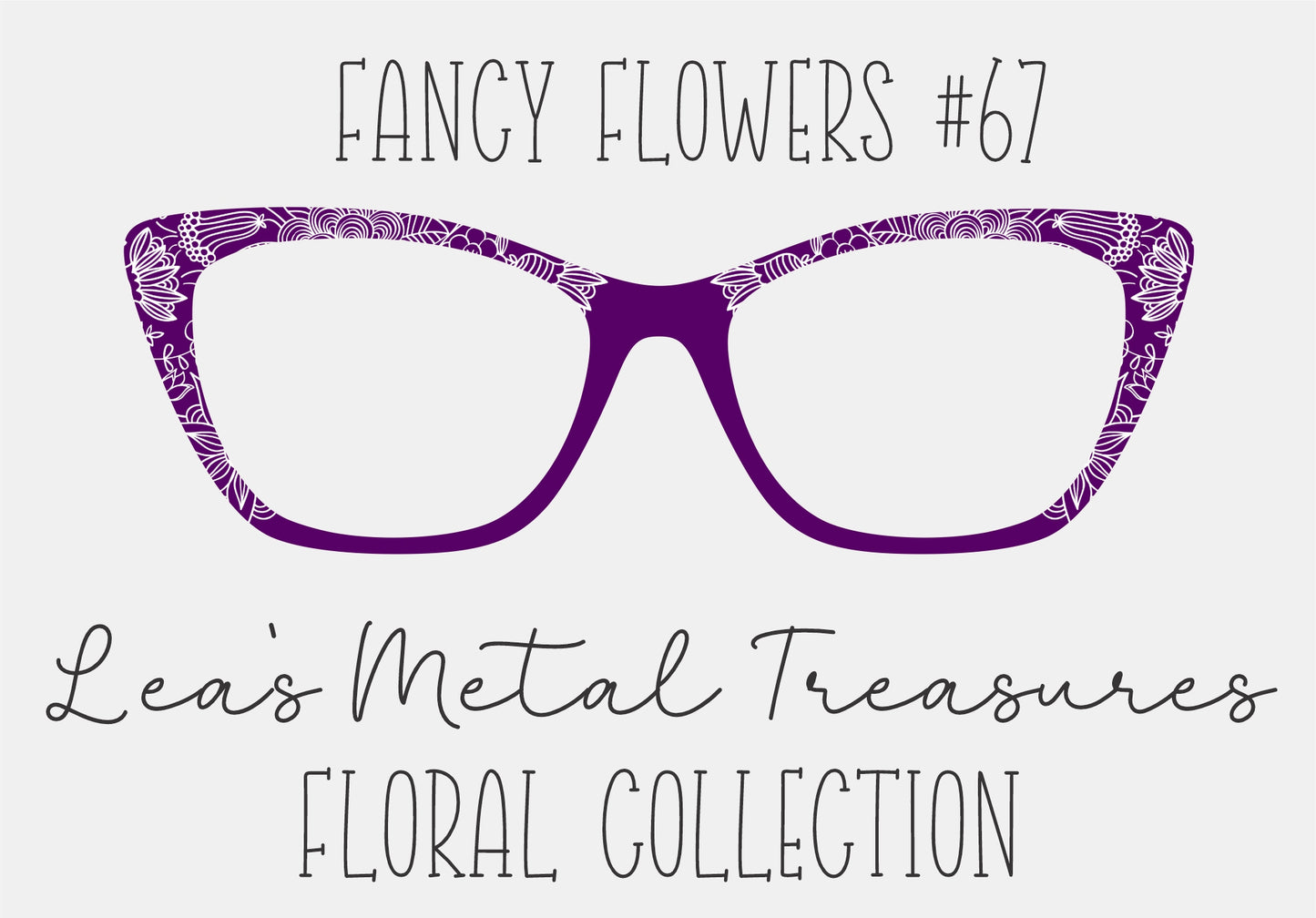 Fancy Flowers 67 Eyewear Frame Toppers COMES WITH MAGNETS