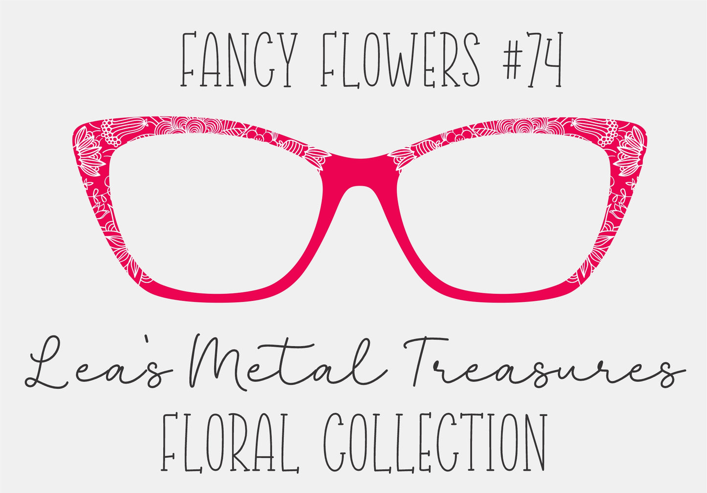 Fancy Flowers 74 Eyewear Frame Toppers COMES WITH MAGNETS