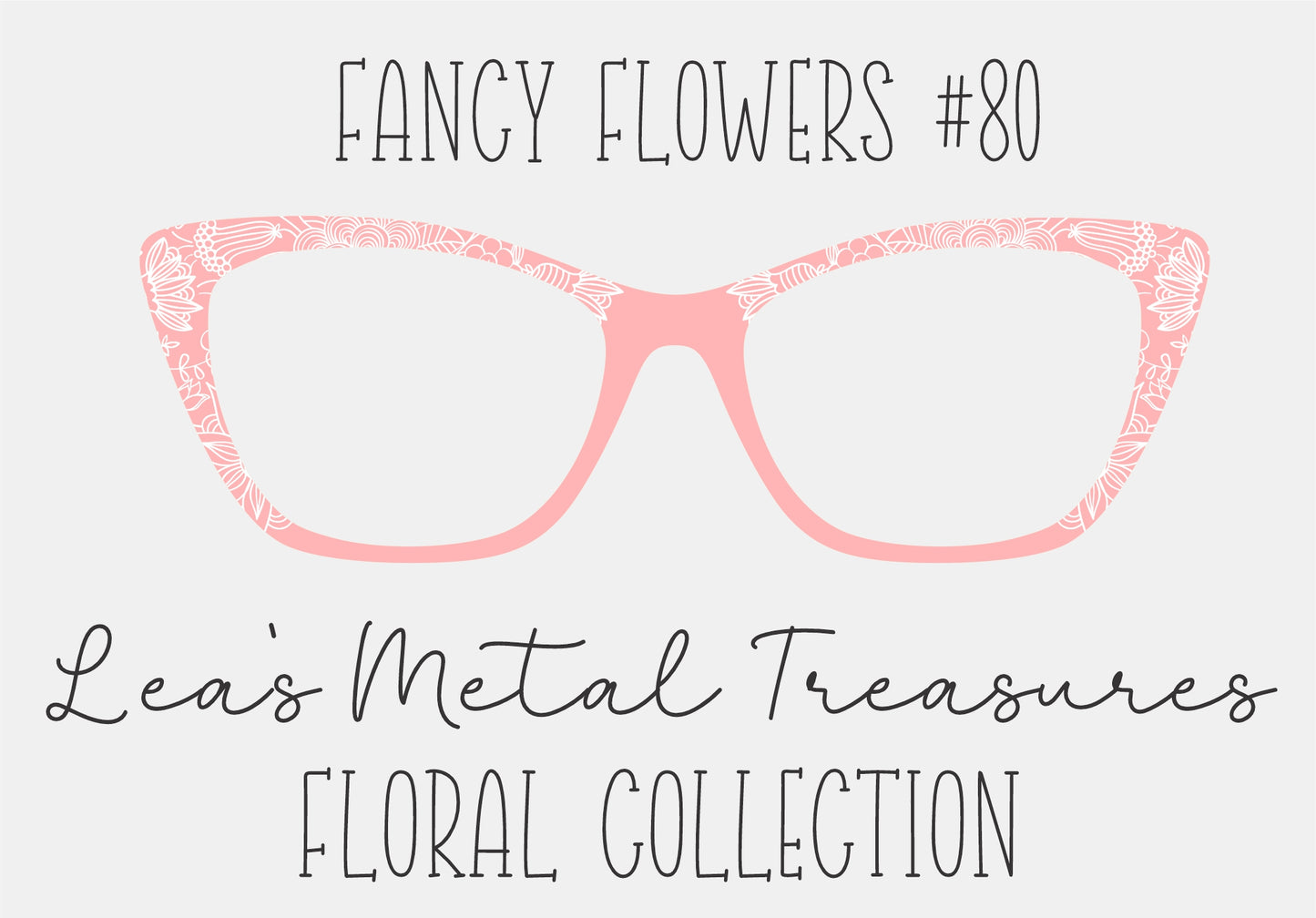 Fancy Flowers 80 Eyewear Frame Toppers COMES WITH MAGNETS