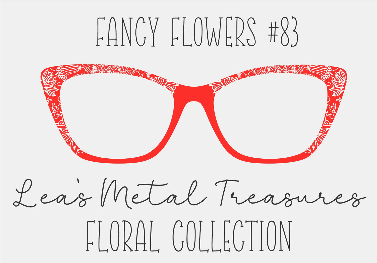 Fancy Flowers 83 Eyewear Frame Toppers COMES WITH MAGNETS