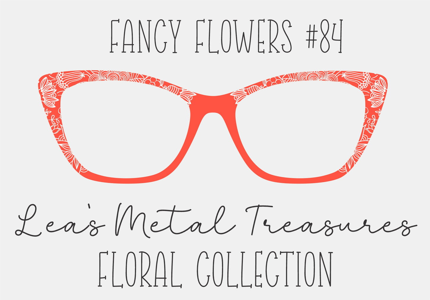 Fancy Flowers 84 Eyewear Frame Toppers COMES WITH MAGNETS