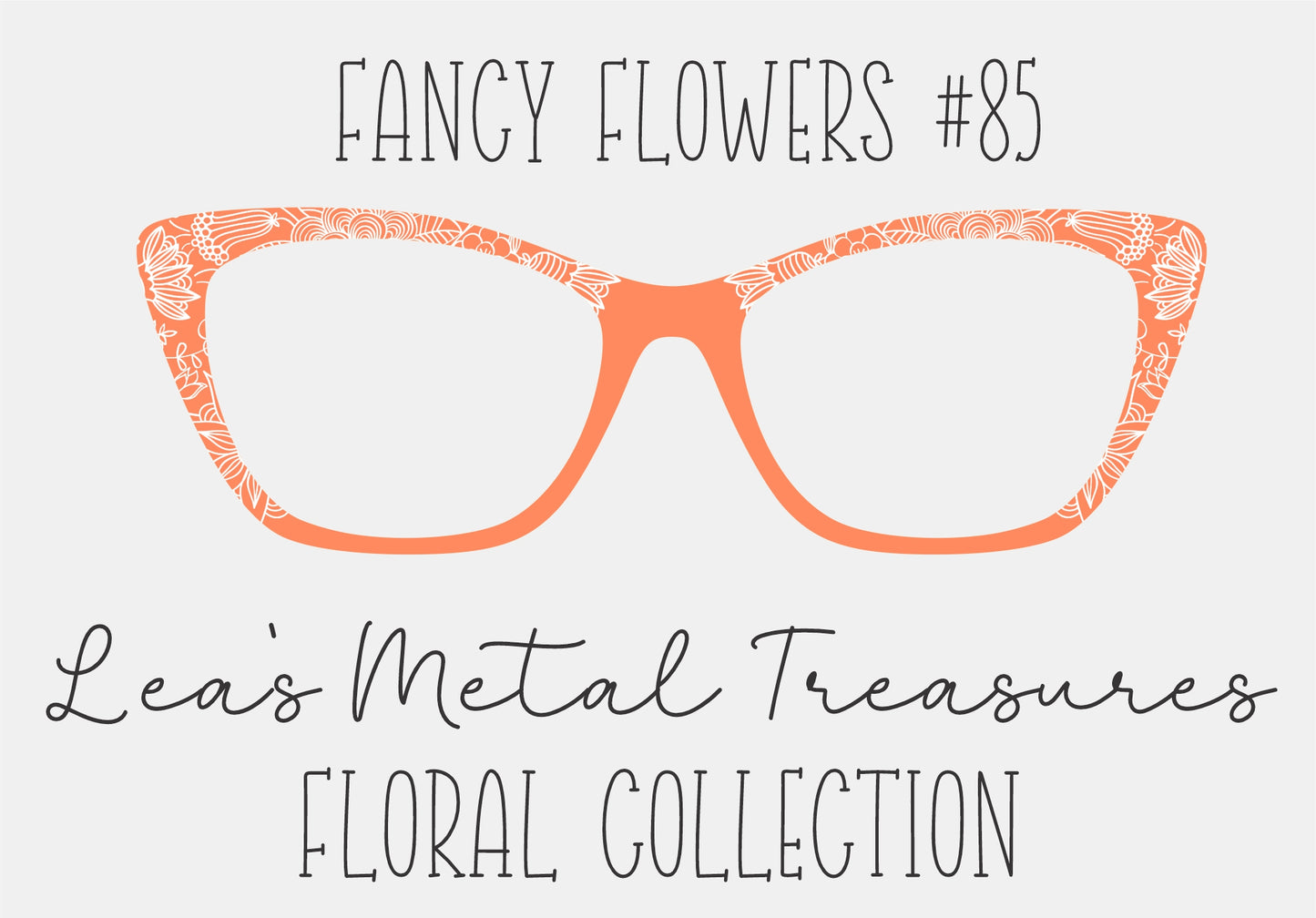 Fancy Flowers 85 Eyewear Frame Toppers COMES WITH MAGNETS