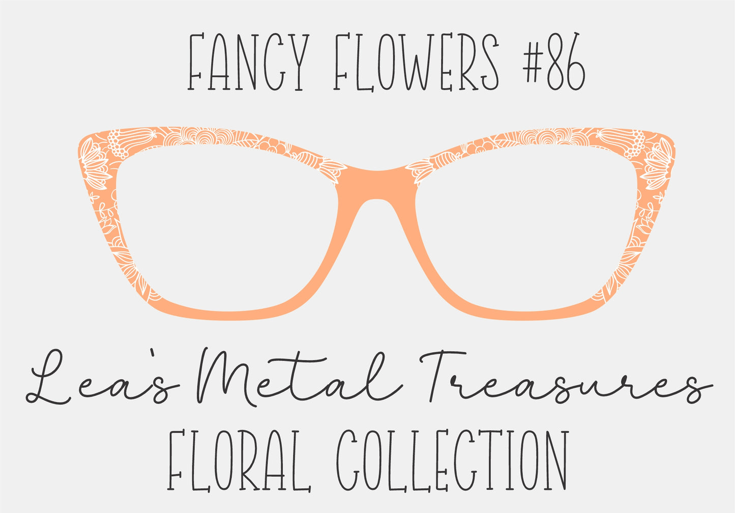 Fancy Flowers 86 Eyewear Frame Toppers COMES WITH MAGNETS