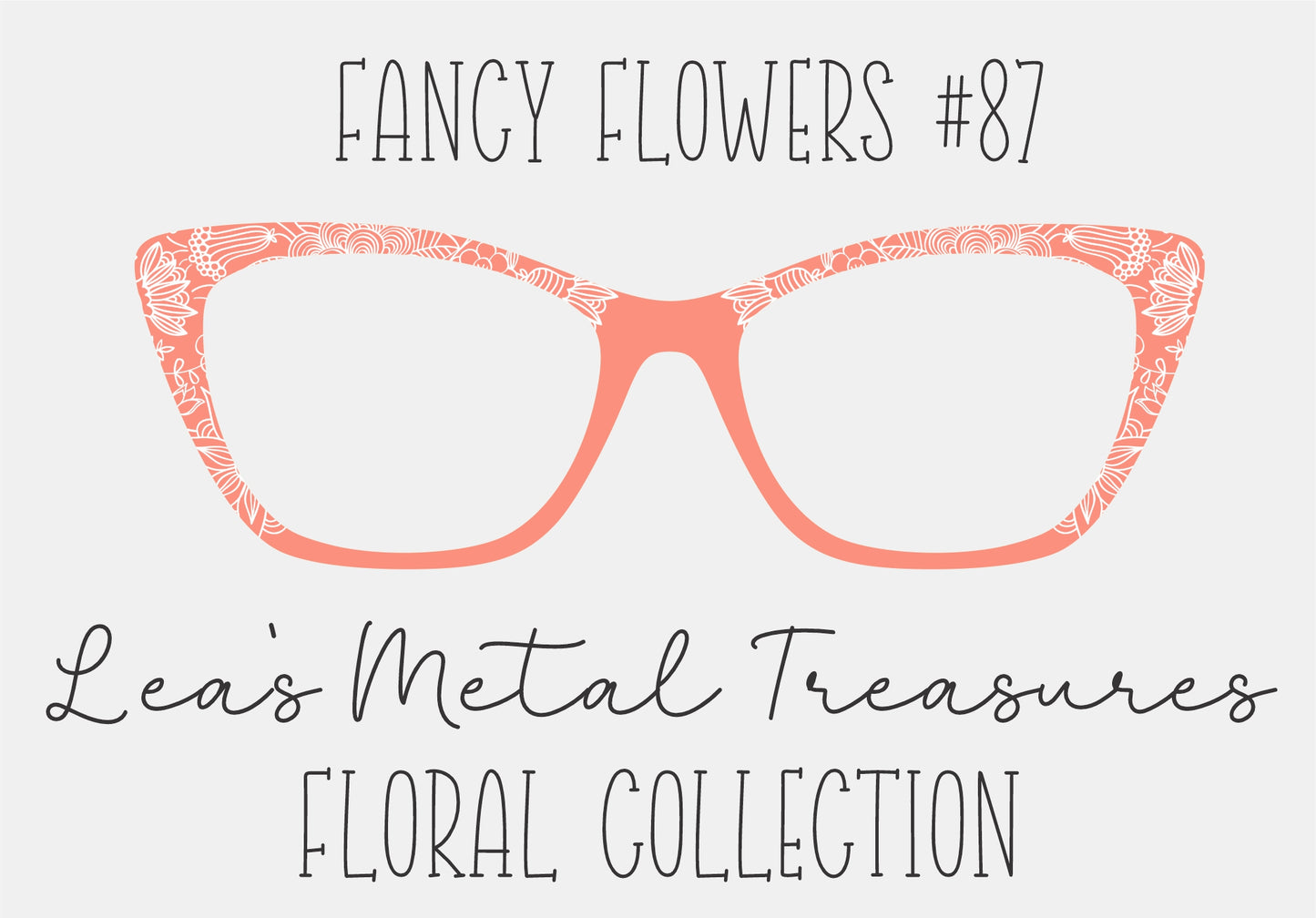 Fancy Flowers 87 Eyewear Frame Toppers COMES WITH MAGNETS