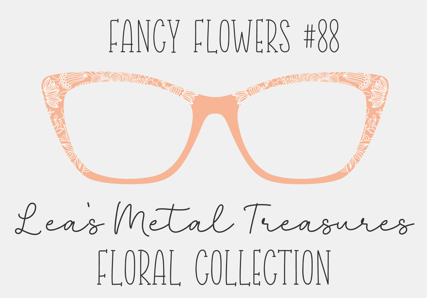 Fancy Flowers 88 Eyewear Frame Toppers COMES WITH MAGNETS