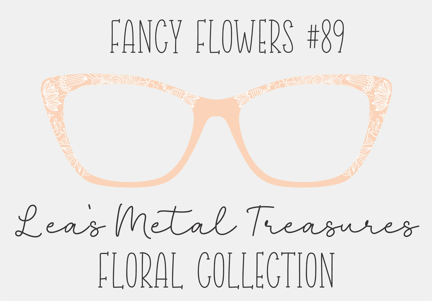 Fancy Flowers 89 Eyewear Frame Toppers COMES WITH MAGNETS