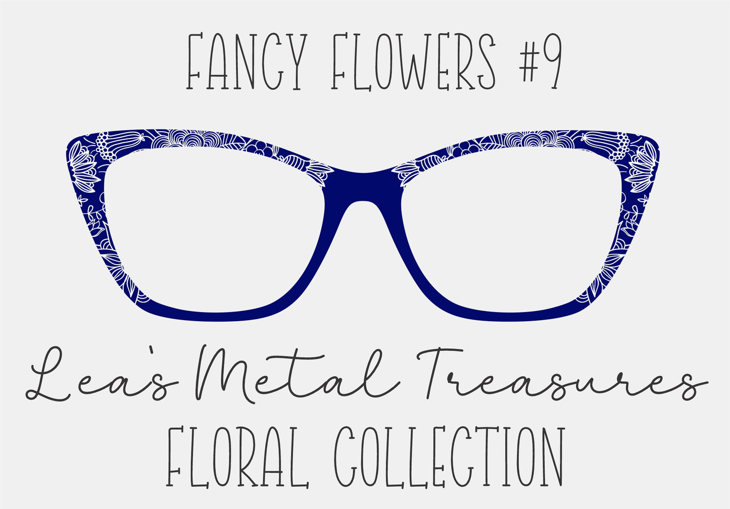 Fancy Flowers 9 Eyewear Frame Toppers COMES WITH MAGNETS