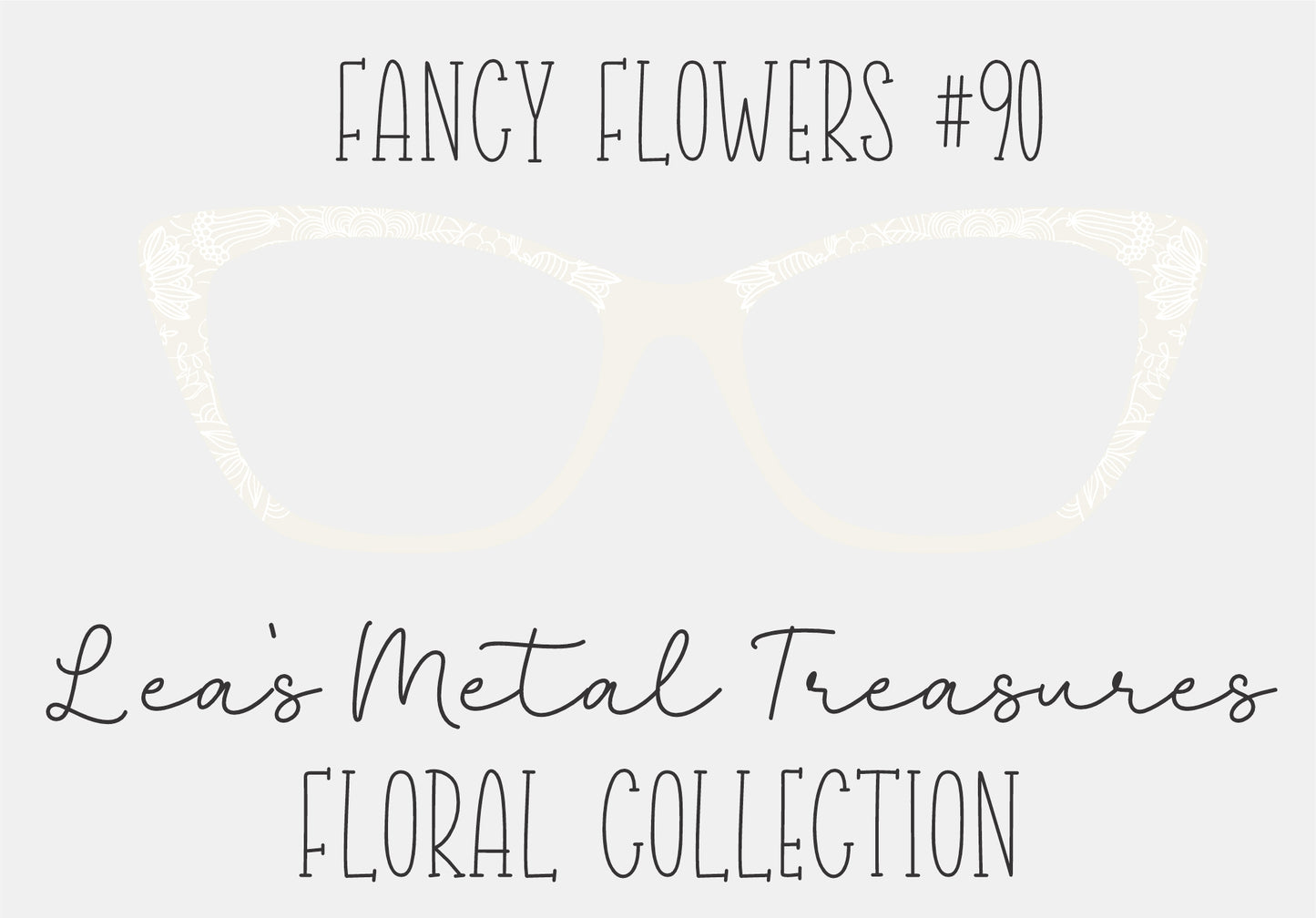 Fancy Flowers 90 Eyewear Frame Toppers COMES WITH MAGNETS