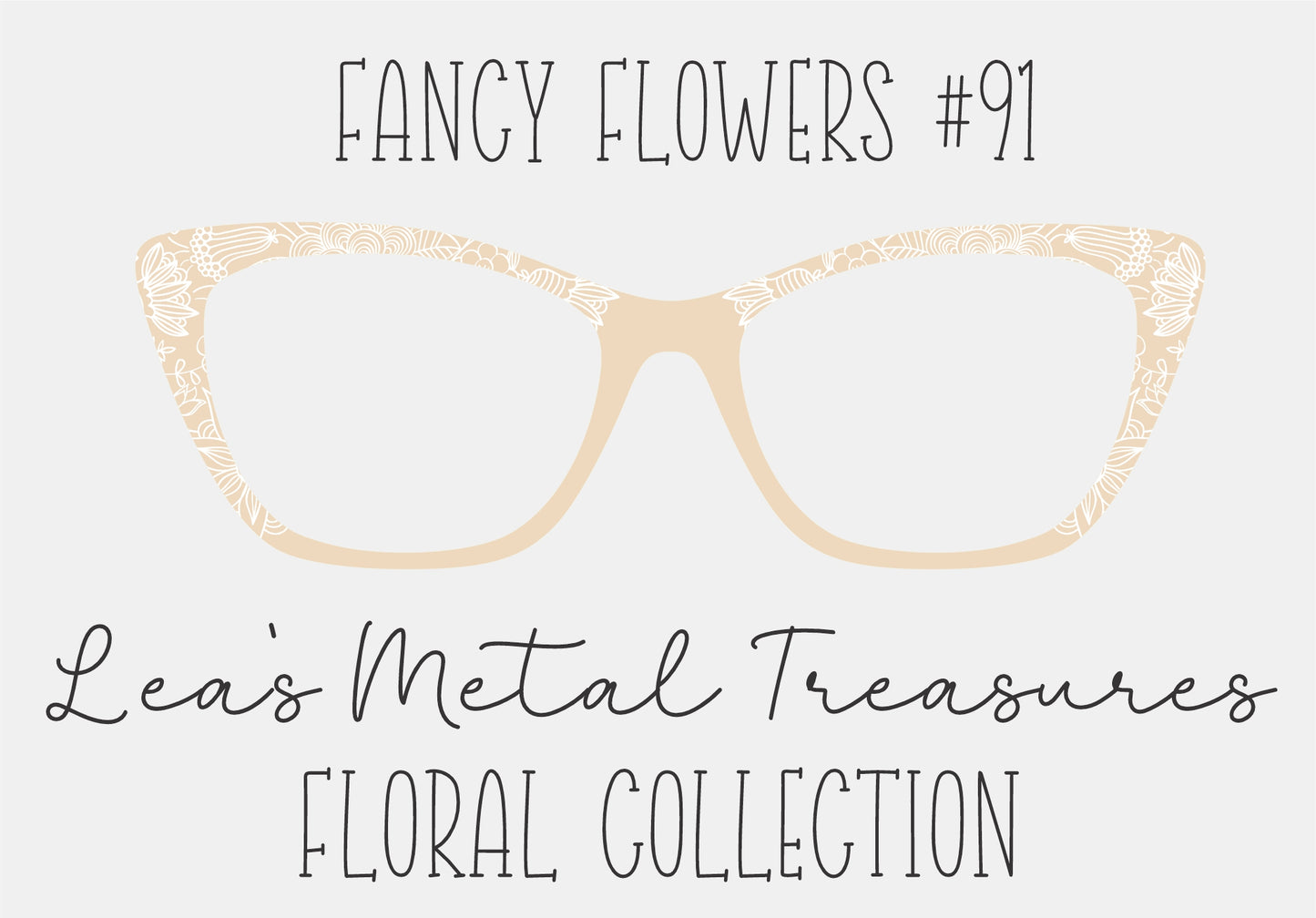 Fancy Flowers 91 Eyewear Frame Toppers COMES WITH MAGNETS