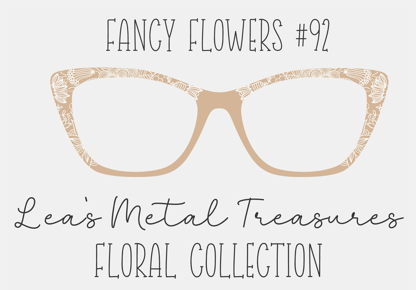 Fancy Flowers 92 Eyewear Frame Toppers COMES WITH MAGNETS