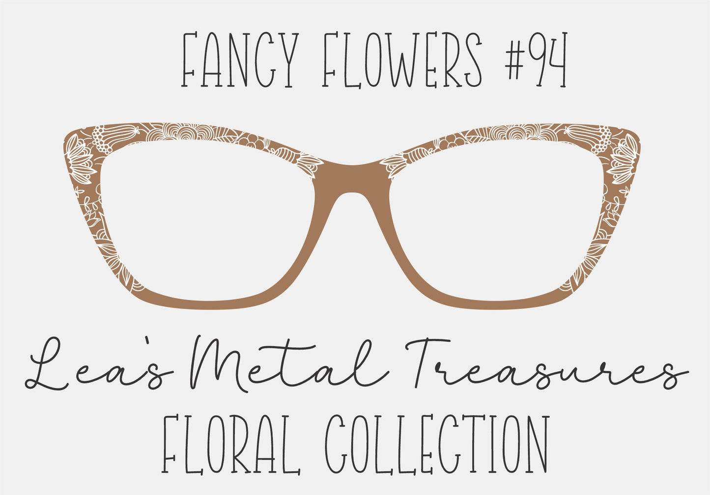 Fancy Flowers 94 Eyewear Frame Toppers COMES WITH MAGNETS