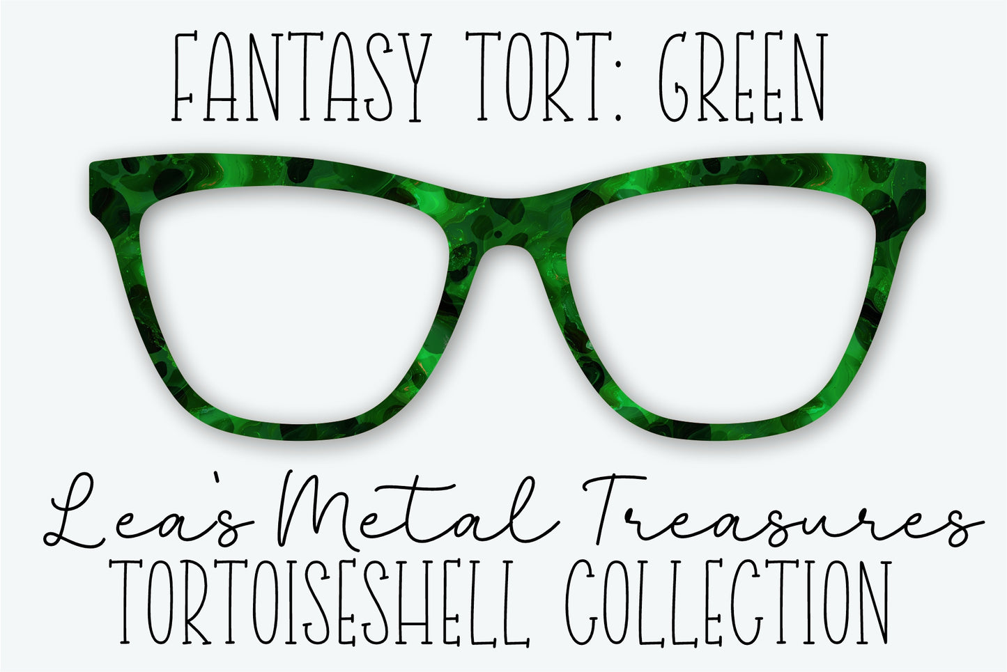 Fantasy Tort Green Eyewear Frame Toppers • JANUARY 2026 TOPPER OF THE MONTH