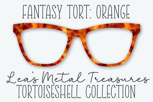 Fantasy Tort Orange Eyewear Frame Toppers • JANUARY 2026 TOPPER OF THE MONTH