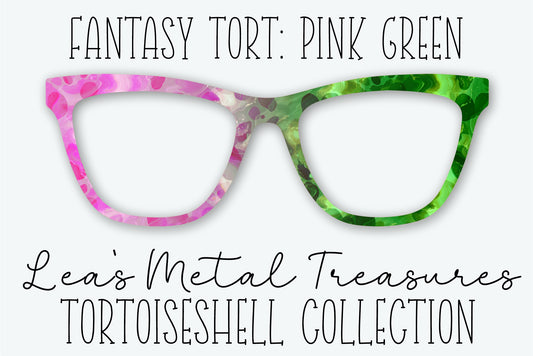 Fantasy Tort Pink Green Eyewear Frame Toppers • JANUARY 2026 TOPPER OF THE MONTH