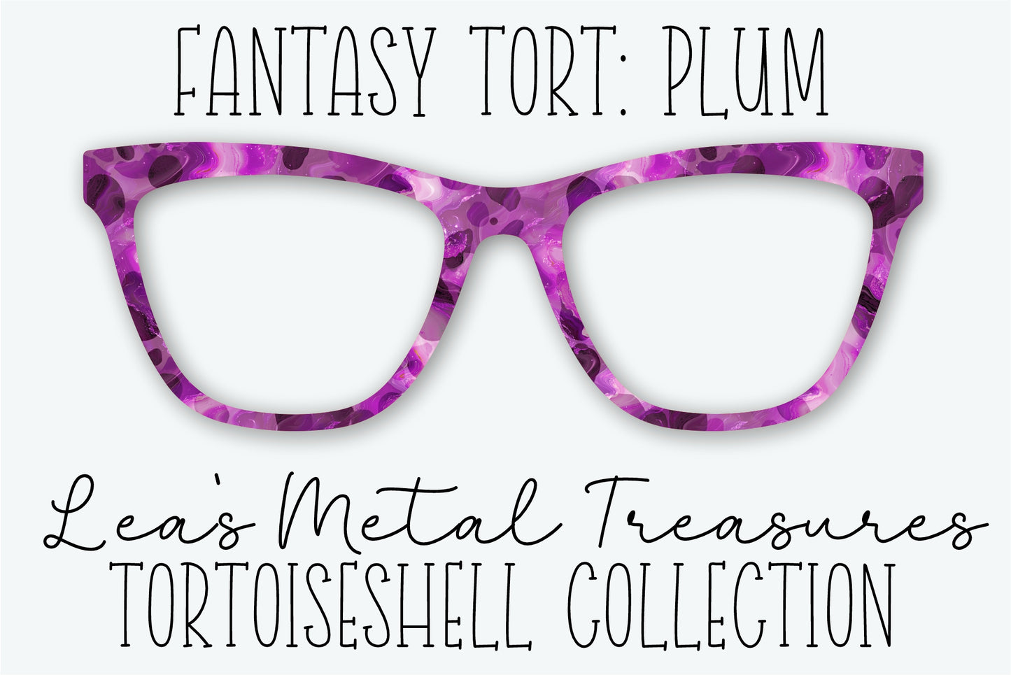 Fantasy Tort Plum Eyewear Frame Toppers • JANUARY 2026 TOPPER OF THE MONTH