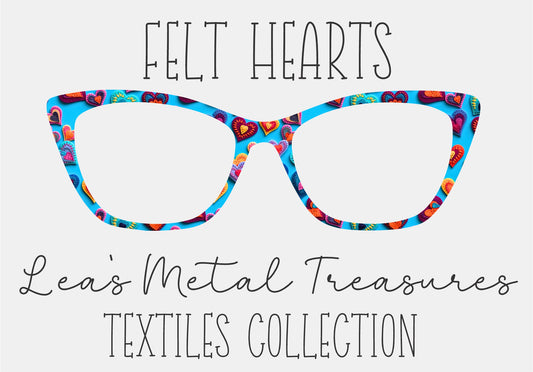 FELT HEARTS Eyewear Frame Toppers COMES WITH MAGNETS