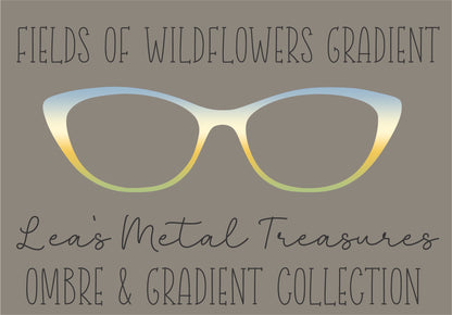 Fields of Wildflowers Gradient Eyewear Frame Toppers COMES WITH MAGNETS