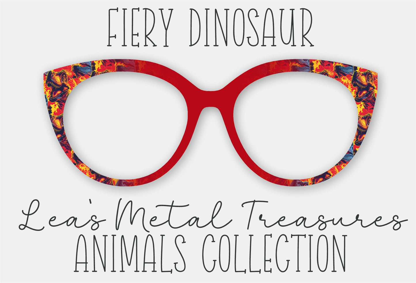 Fiery Dinosaurs • Magnetic Eyeglasses Toppers