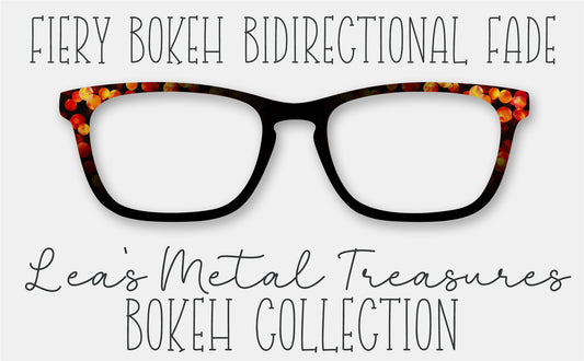 Fiery Bokeh Bidirectional Fade Eyewear Frame Toppers COMES WITH MAGNETS