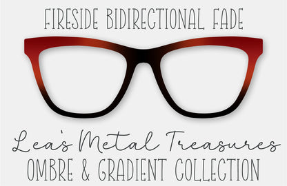 Fireside BiDirectional Fade Gradient Eyewear Frame Toppers COMES WITH MAGNETS