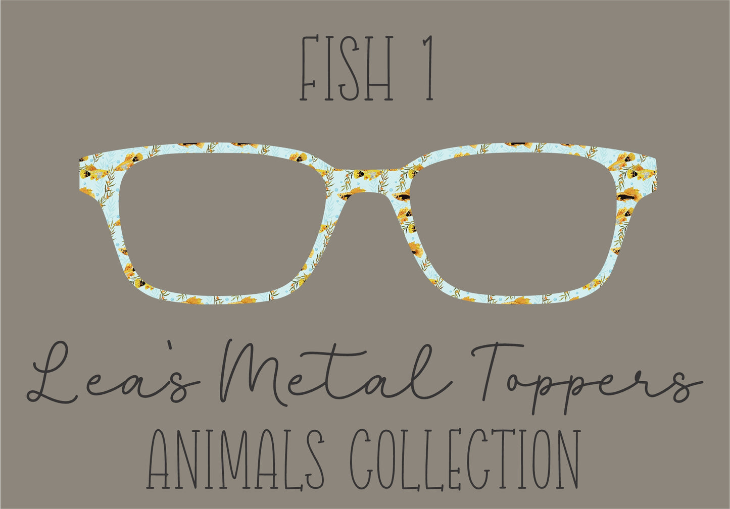 FISH 1 Eyewear Frame Toppers COMES WITH MAGNETS