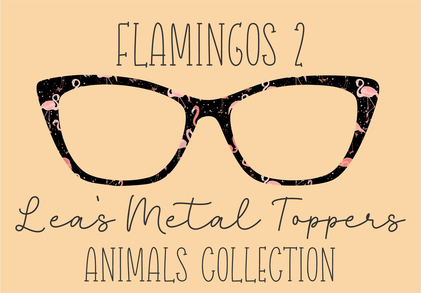 FLAMINGOS 2 Eyewear Frame Toppers COMES WITH MAGNETS