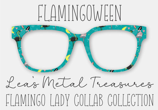 Flamingoween Printed Magnetic Eyeglasses Topper • Flamingo Lady Collab Collection