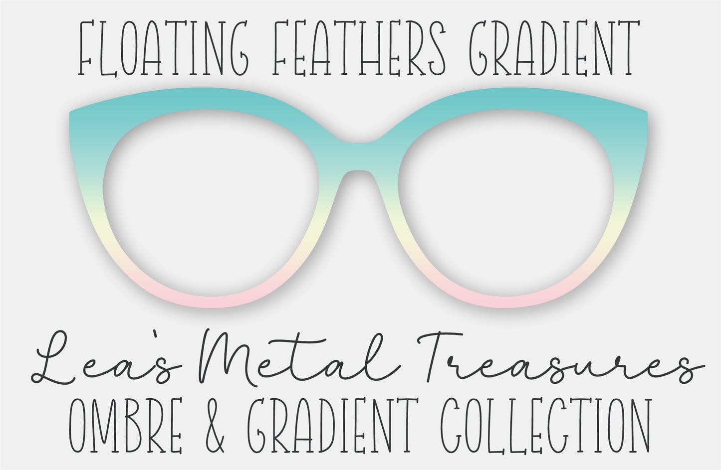 Floating Feathers Gradient Eyewear Frame Toppers