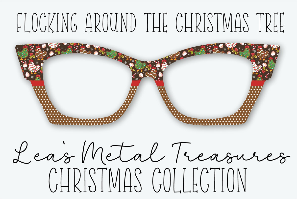 FLOCKING AROUND THE CHRISTMAS TREE Eyewear Frame Toppers