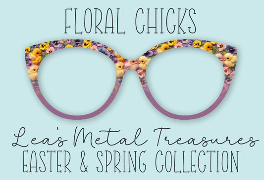 Floral Chicks • Ready to Ship Easter • Magnetic Eyeglasses Toppers