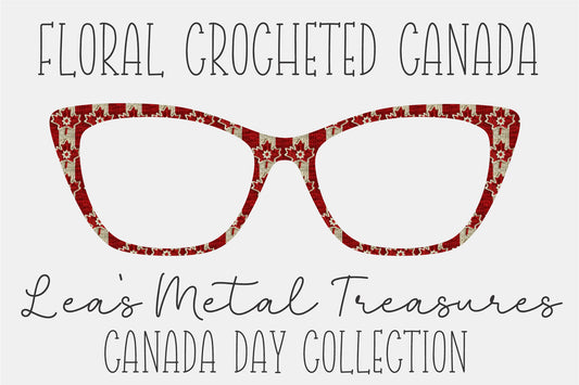 Floral Crocheted Canada Eyewear Frame Toppers COMES WITH MAGNETS
