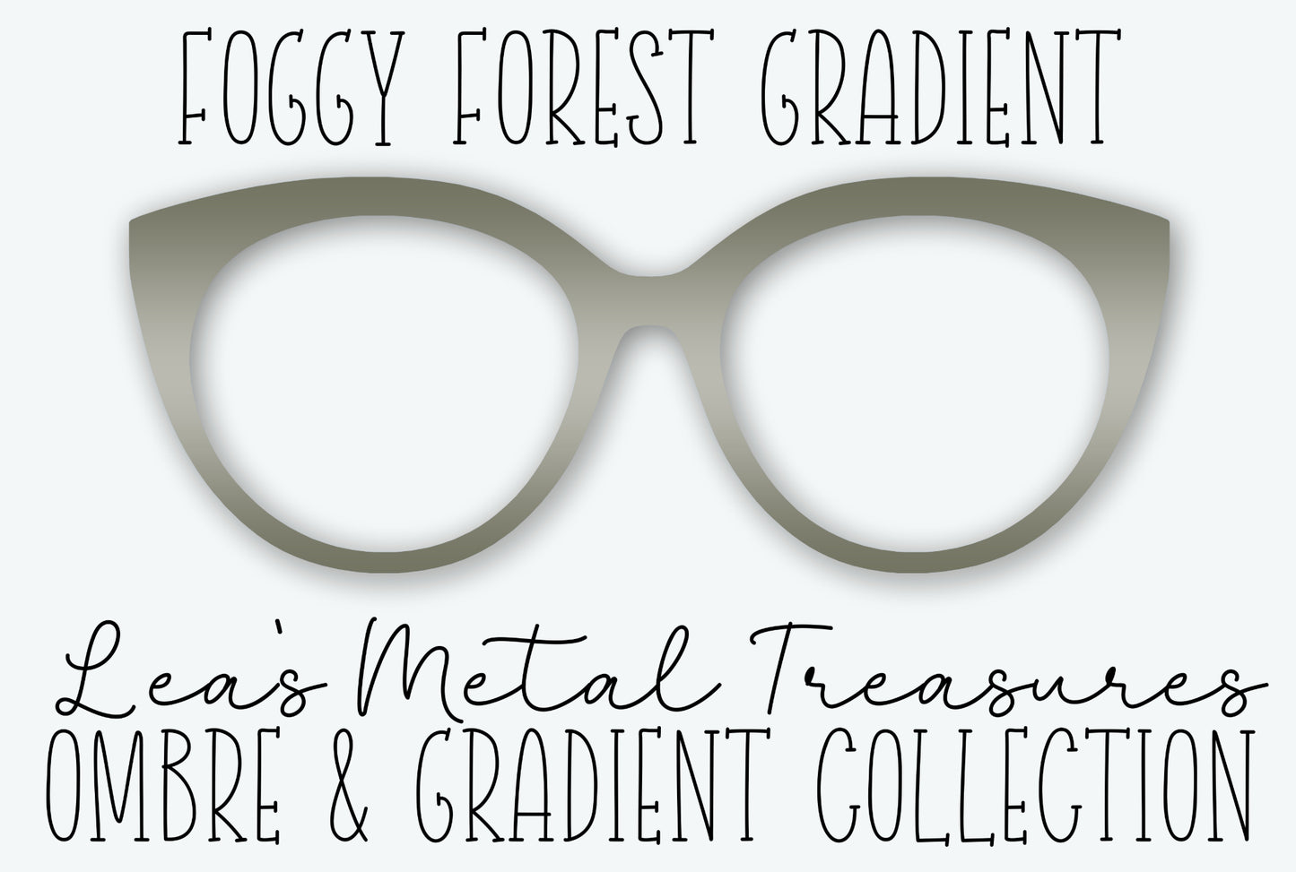 Foggy Forest Gradient Eyewear Frame Toppers