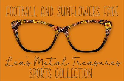 Football and Sunflowers Fade Eyewear Frame Toppers COMES WITH MAGNETS