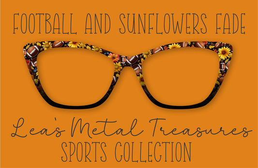 Football and Sunflowers Fade Eyewear Frame Toppers COMES WITH MAGNETS