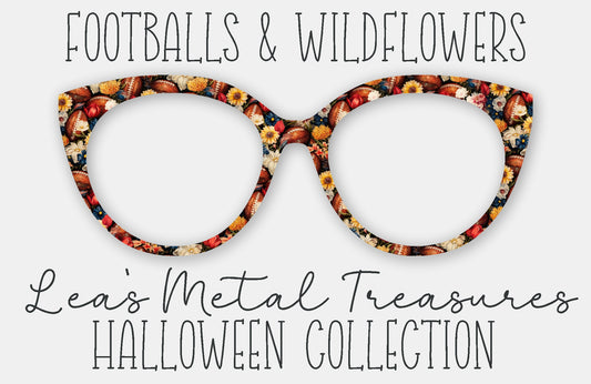 Football and Wildflowers Magnetic Eyewear Frame Toppers - September 25 Topper of the Month