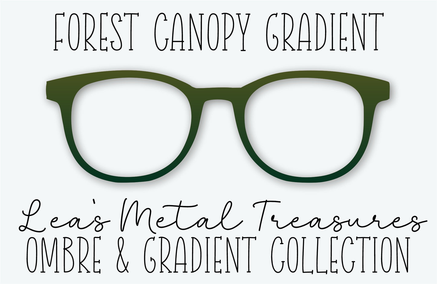 Forest Canopy Gradient Eyewear Frame Toppers