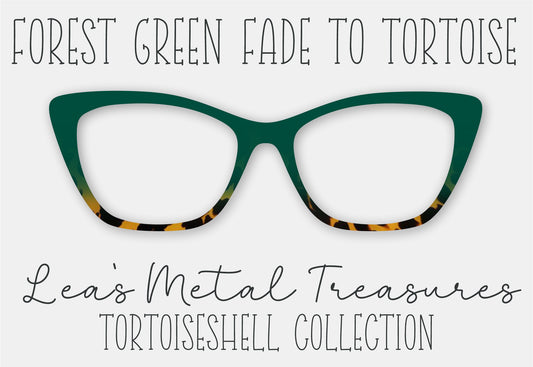 Forest Green Fade to Tortoise Eyewear Frame Toppers