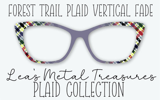 FOREST TRAIL PLAID VERTICAL FADE Eyewear Frame Toppers • MARCH 2026 TOPPER OF THE MONTH