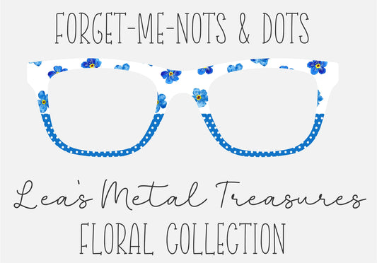 Forget-me-nots _ dots _ polkadot 11 Eyewear Frame Toppers COMES WITH MAGNETS