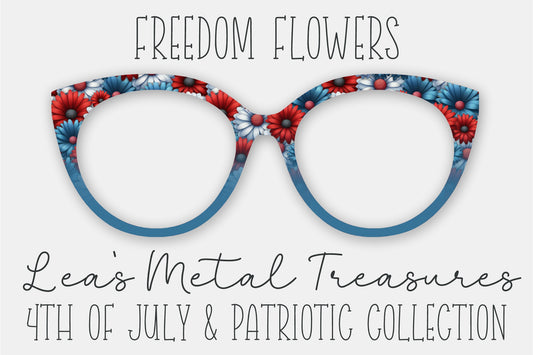 READY TO SHIP • Freedom Flowers Eyewear Frame Toppers