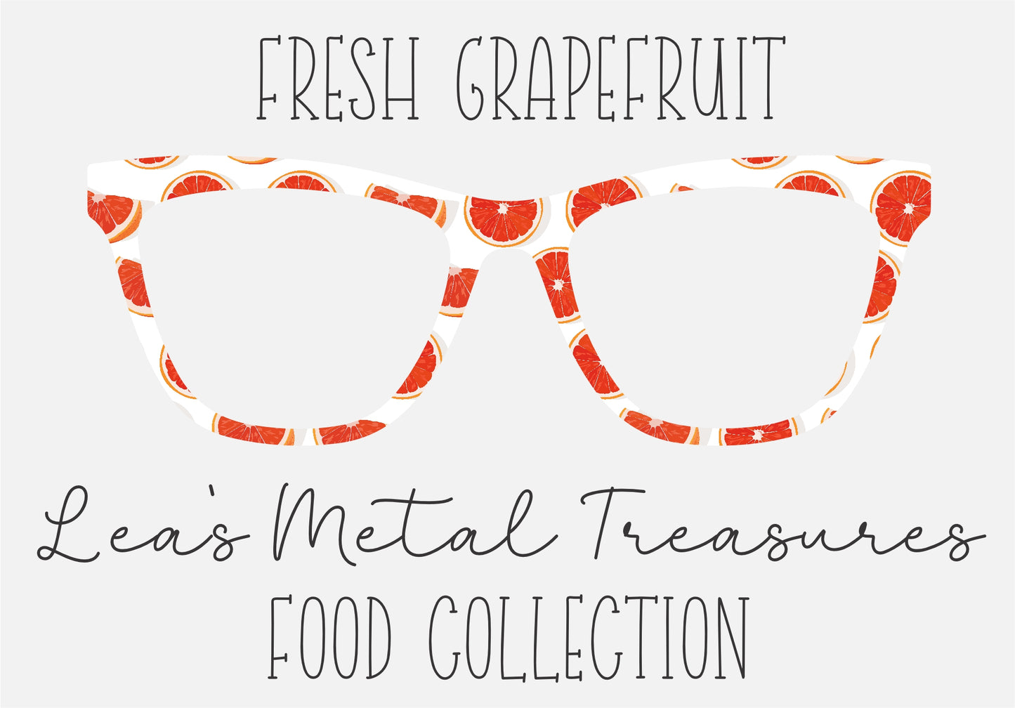 FRESH GRAPEFRUIT Eyewear Frame Toppers COMES WITH MAGNETS