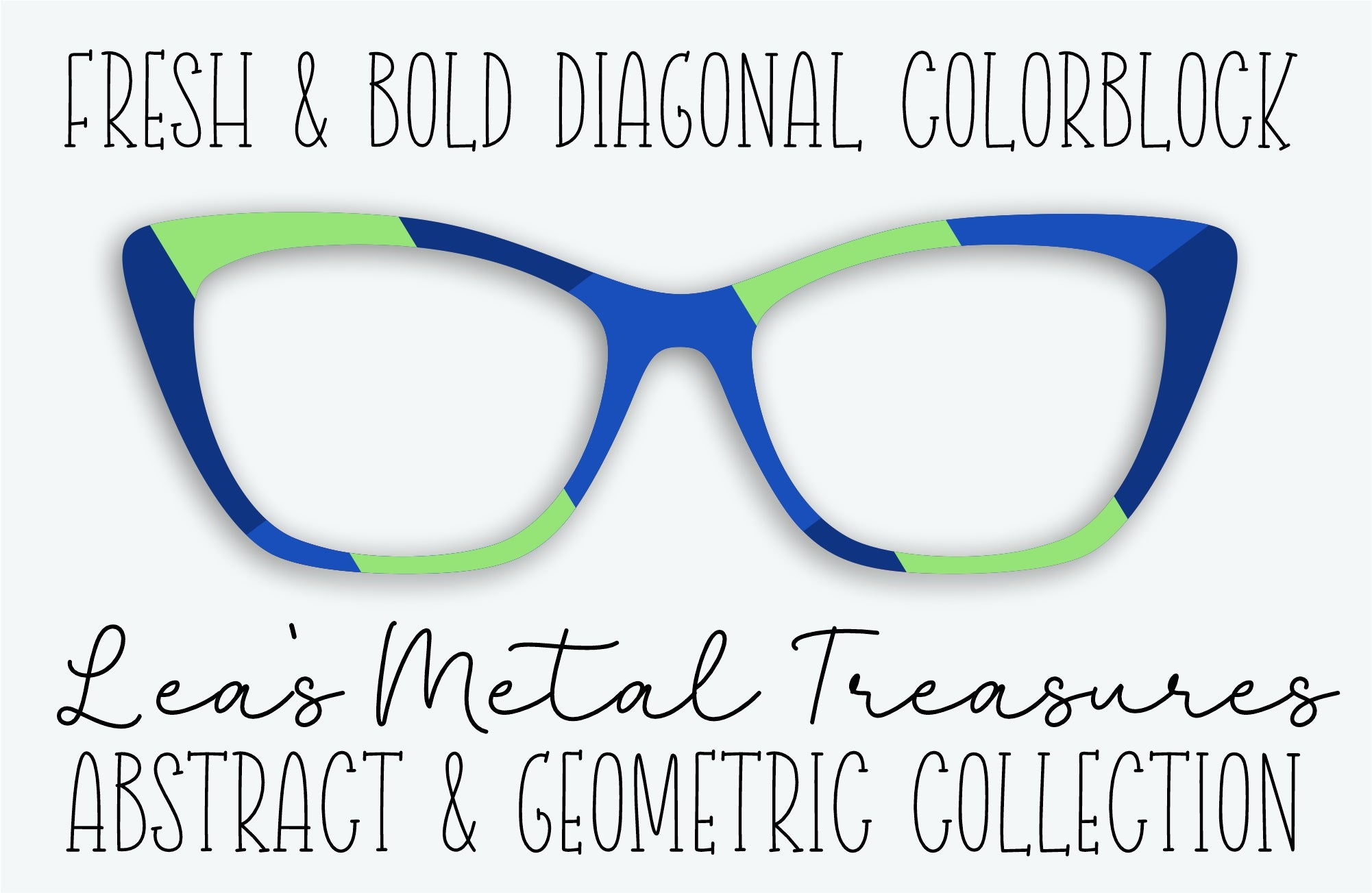 FRESH & BOLD DIAGONAL COLORBLOCK Eyewear Frame Toppers – Twinkle ...